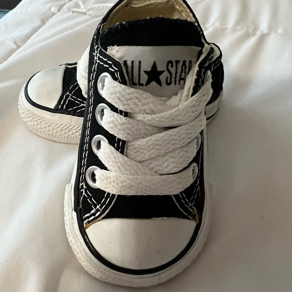 Converse Kids Black and White Sneakers